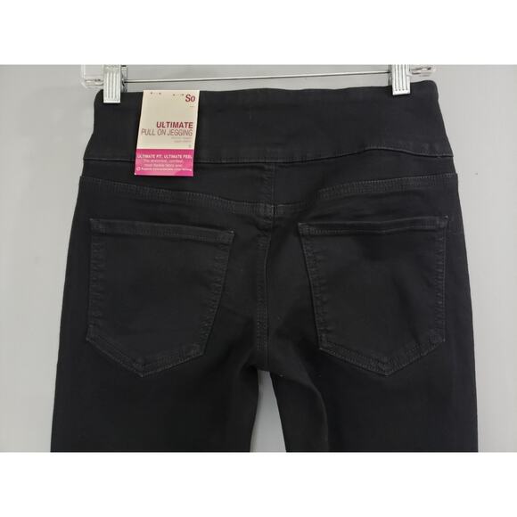 NEW SO Jegging Small Black Ultimate Pull On Skinny Stretch Ankle - SIZE SMALL - Picture 2 of 5